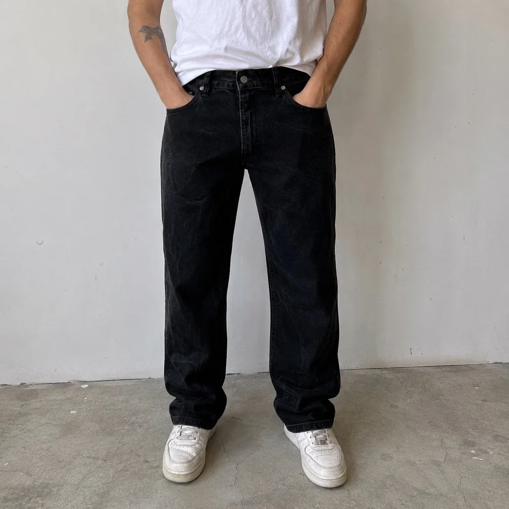 Levis 511 Jeans Mens 40x32 Black Slim Fit Denim Pants Stretch Western Streetwear